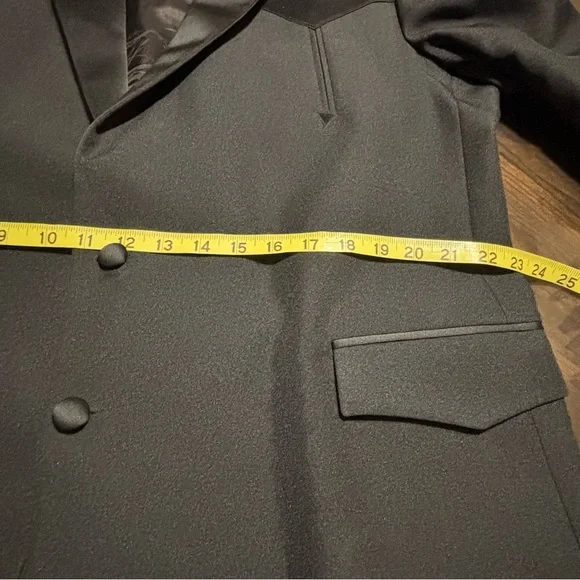 Silverado Mens Black Western Cowboy 2-Piece Suit Size 46 L Made In USA